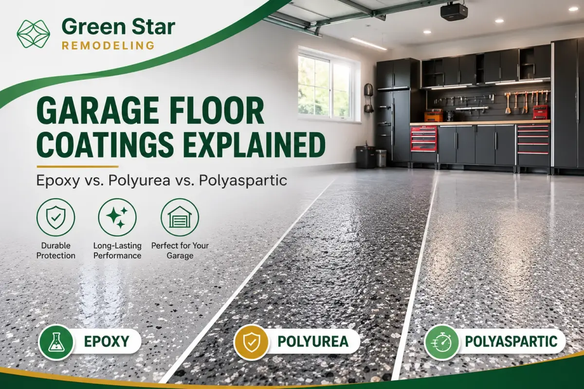 Garage Floor Coatings Explained: Epoxy vs. Polyurea vs. Polyaspartic